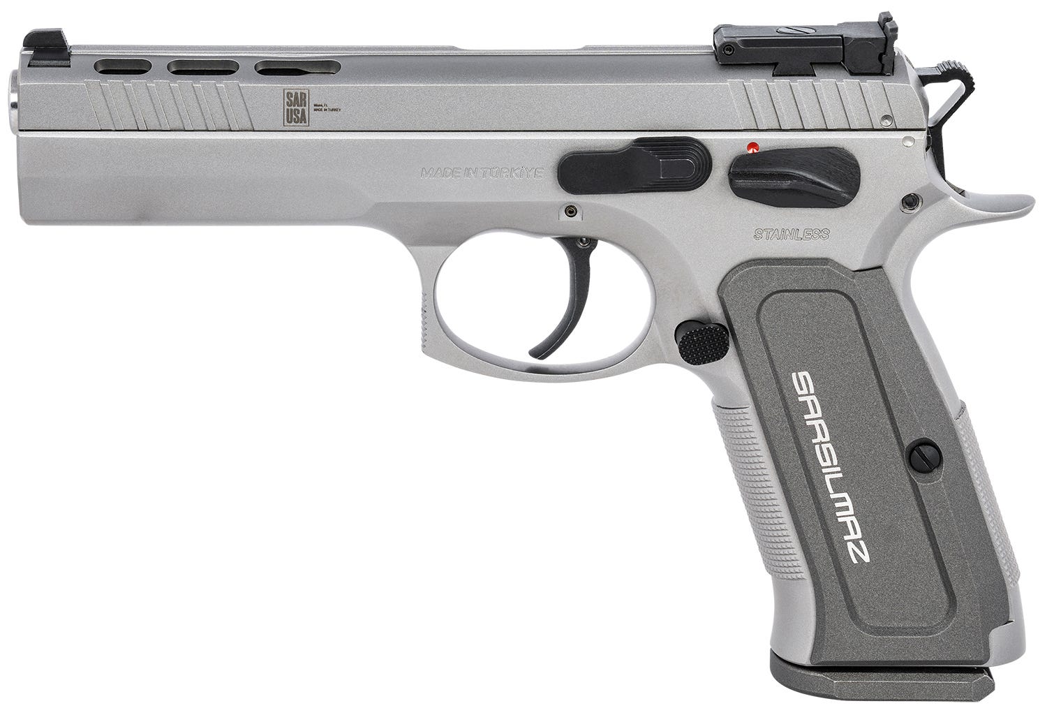 SAR USA K-12 Sport X Duty Stainless 9mm 4.7" Barrel 17-Rounds - Image 2