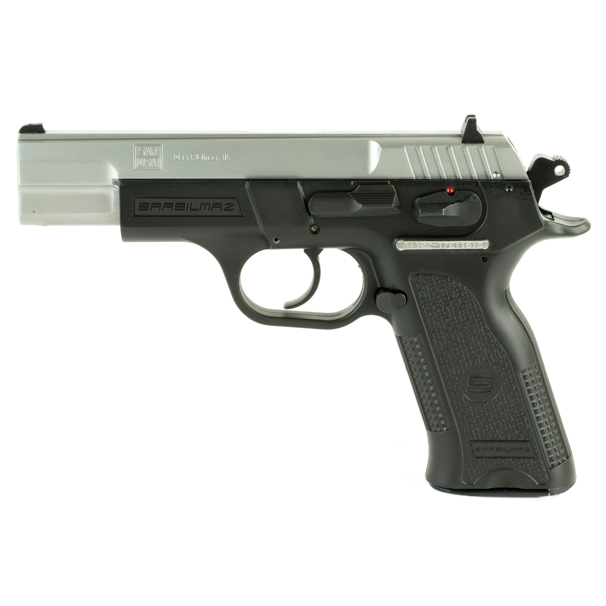 SAR USA B6 Stainless 9mm 4.50" Barrel 19-Rounds 3-Dot Contrast Sights - Image 2