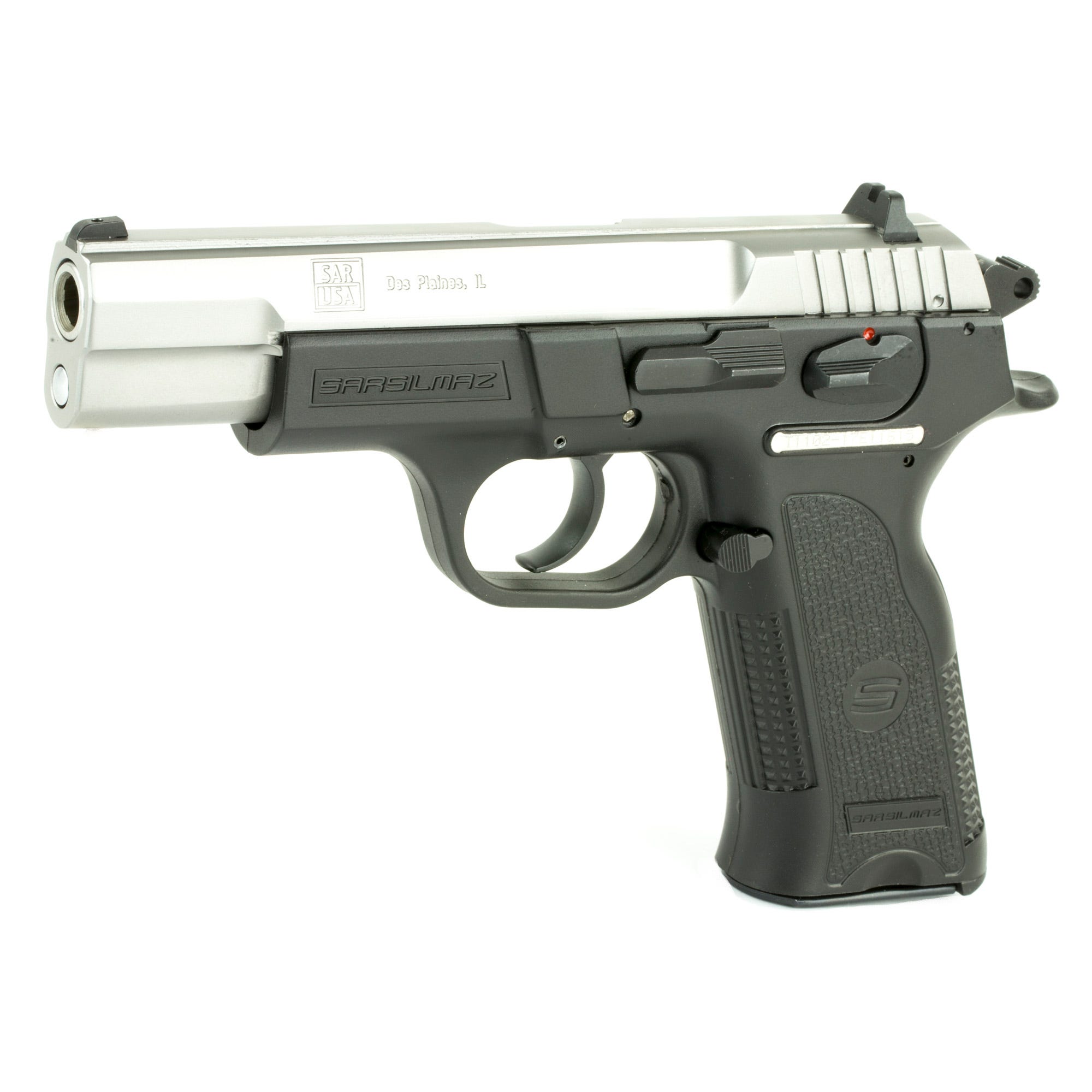 SAR USA B6 Stainless 9mm 4.50" Barrel 19-Rounds 3-Dot Contrast Sights - Image 3