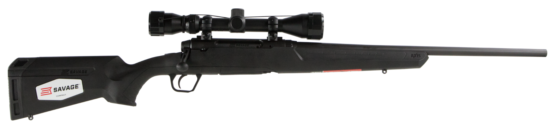 Savage Axis XP Compact Black .243 Win 20" Barrel 4-Rounds 3-9x40mm Scope