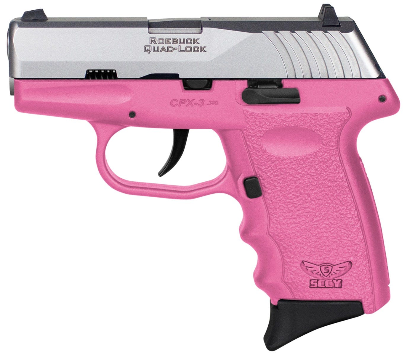 SCCY CPX3 Pink / Stainless .380 ACP 3.1" Barrel 10-Rounds - Image 2