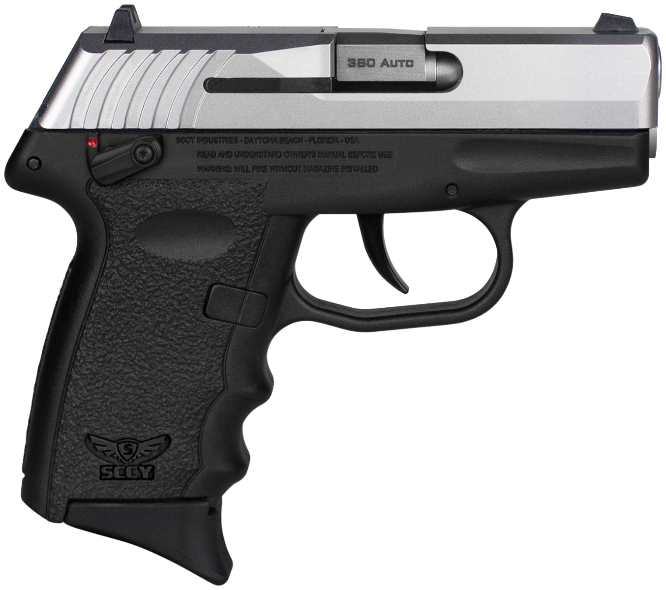 SCCY CPX-4 Stainless .380 ACP 2.96" Barrel 10-Rounds Fixed Sights