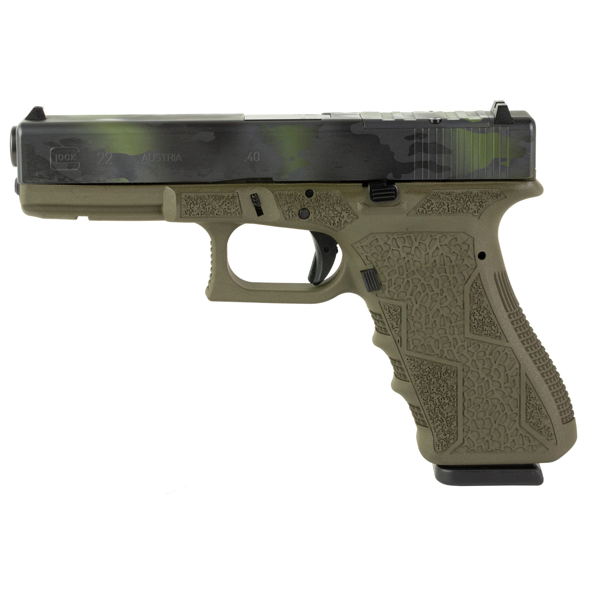 Shark Coast Tactical Glock 22 Gen3 OD Green MultiCam .40 SW 4.49" Barrel 15-Rounds - Image 3