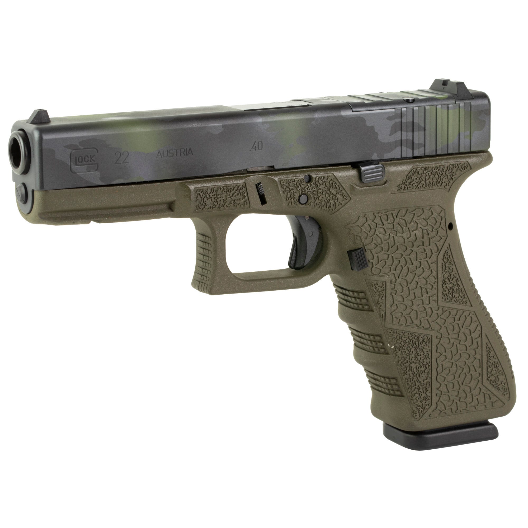 Shark Coast Tactical Glock 22 Gen3 OD Green MultiCam .40 SW 4.49" Barrel 15-Rounds - Image 4