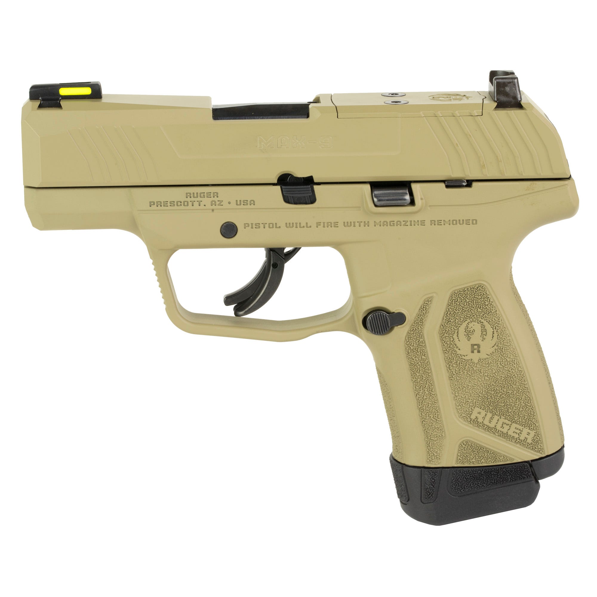 Ruger MAX-9 Flat Dark Earth 9mm 3.2" Barrel 12-Rounds Optics Ready - Image 3