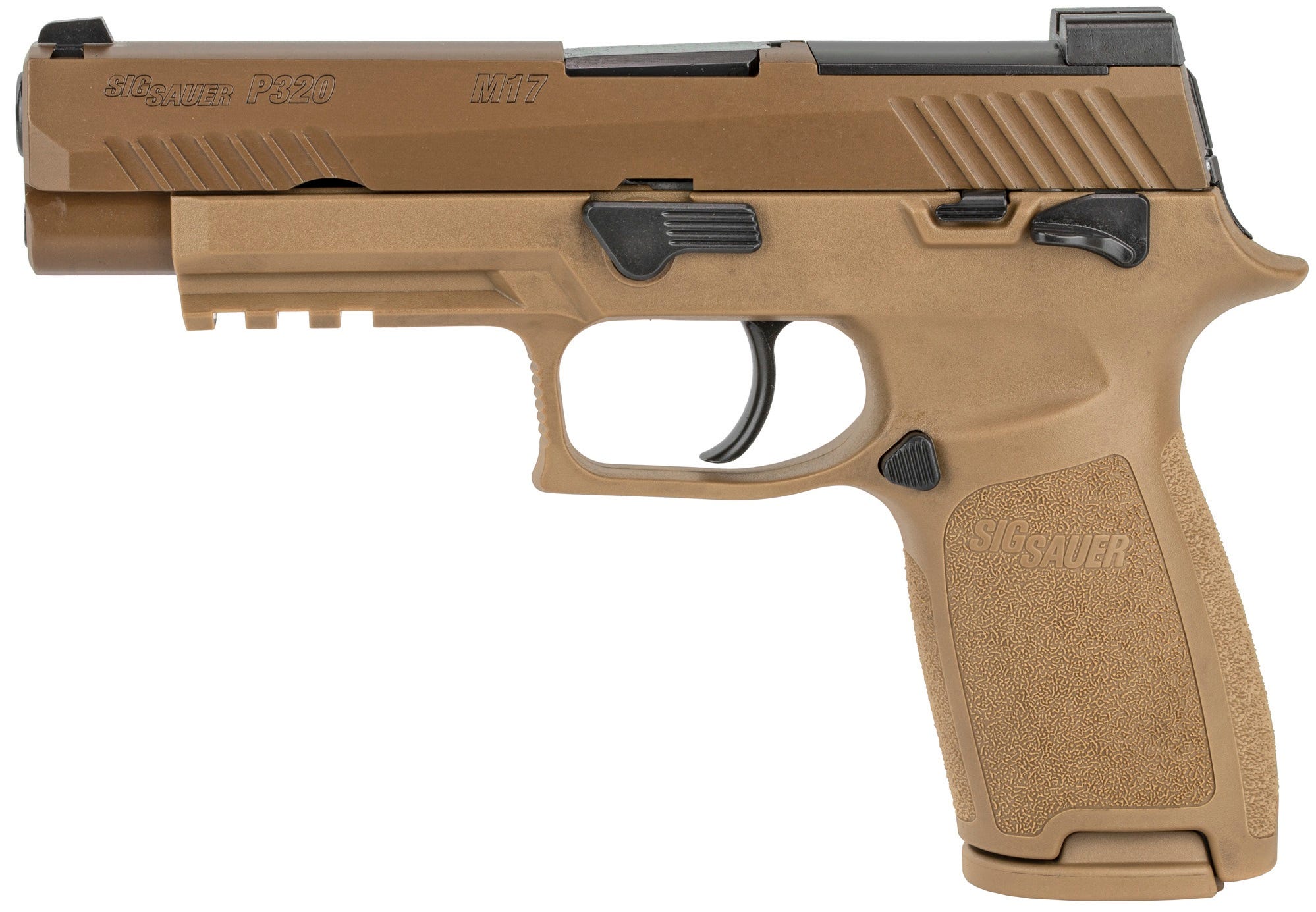Sig Sauer P320 M17 Coyote Tan 9mm 4.7" Barrel 10-Rounds with Night Sights - Image 2