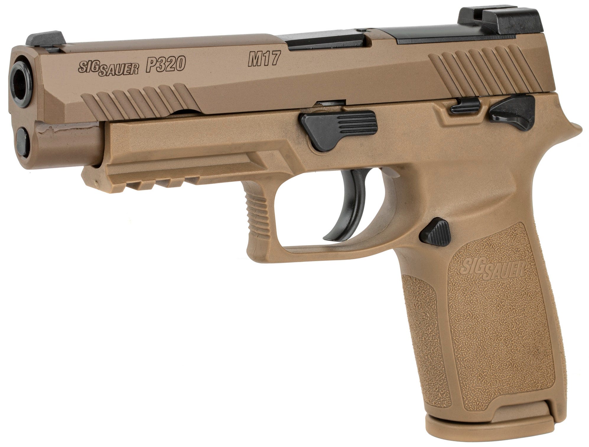 Sig Sauer P320 M17 Coyote Tan 9mm 4.7" Barrel 10-Rounds with Night Sights - Image 3