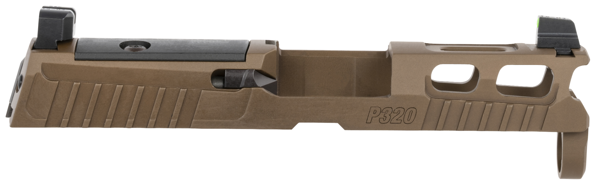 Sig Sauer P320 PRO-CUT Slide Assembly Coyote Brown 9mm 3.6" Barrel Suppressor Sights