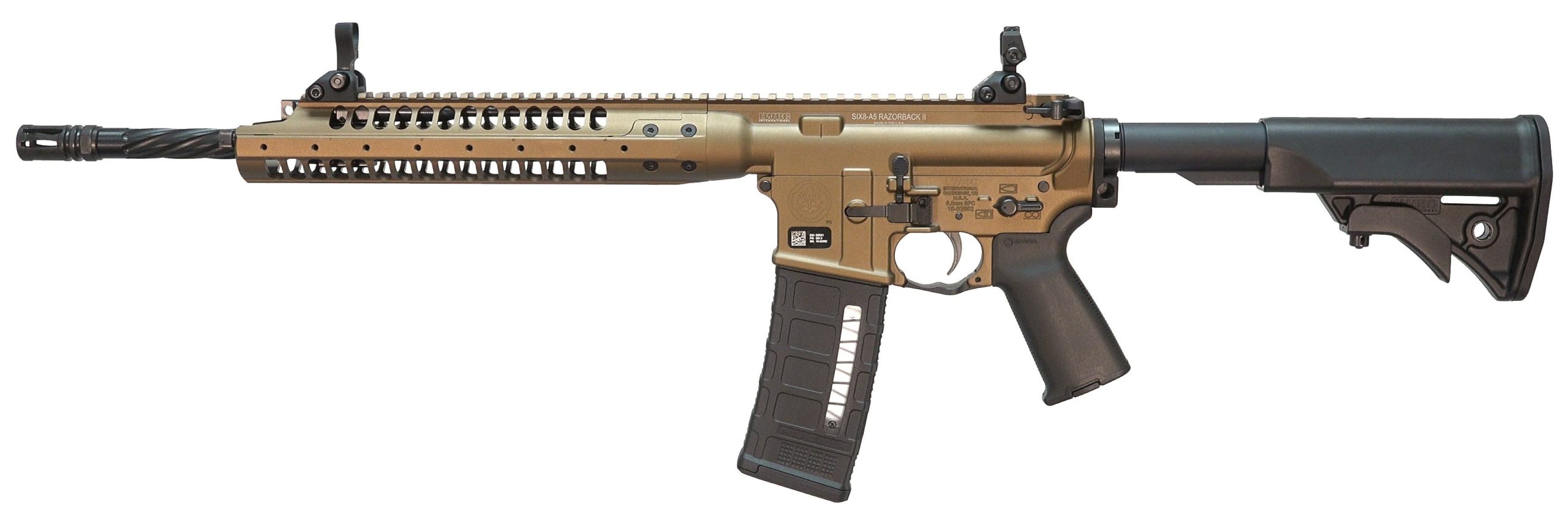 LWRC SIX8-A5 Razorback II Burnt Bronze 6.8X43MM SPC II 16.1" Barrel 30-Rounds - Image 3