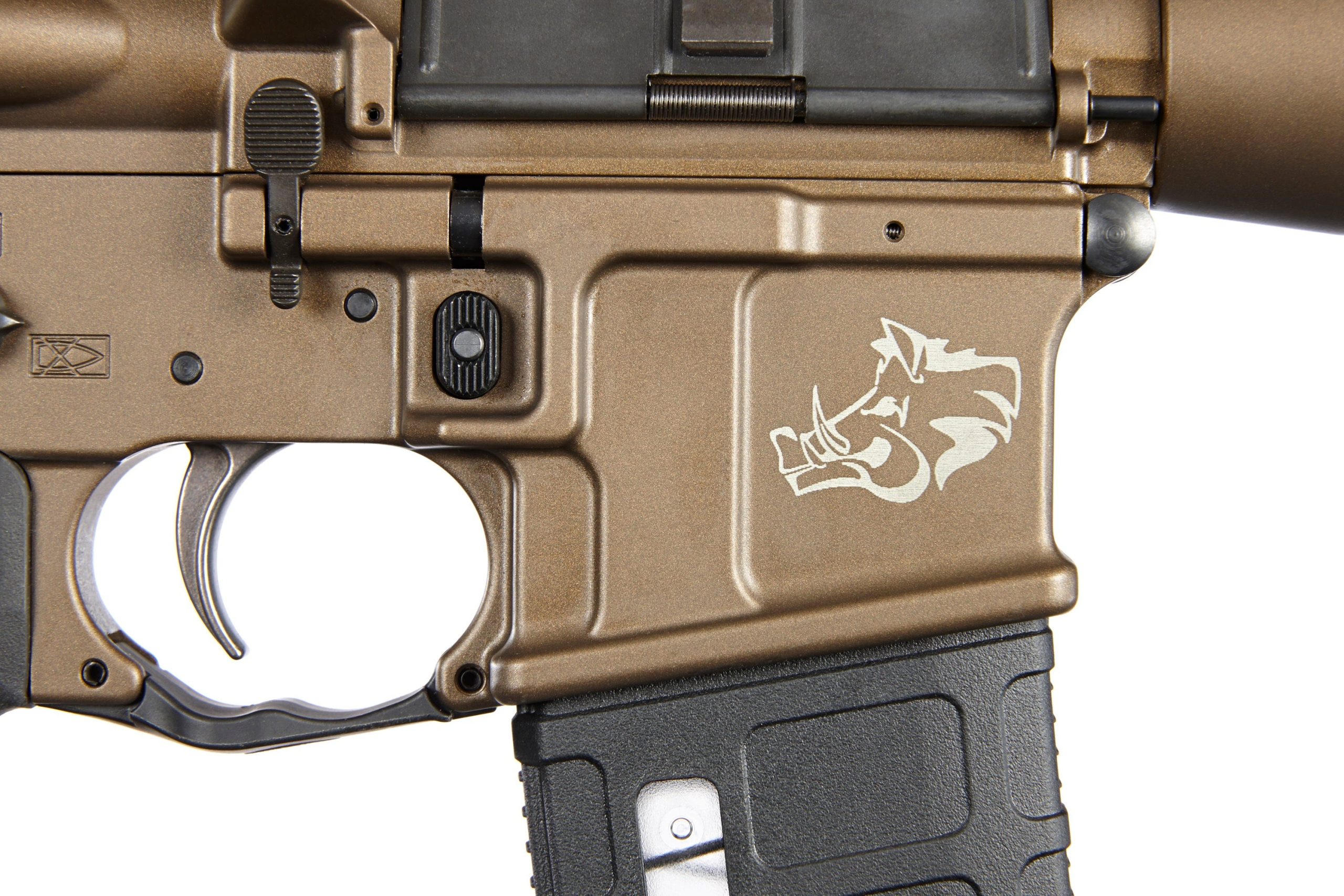 LWRC SIX8-A5 Razorback II Burnt Bronze 6.8X43MM SPC II 16.1" Barrel 30-Rounds - Image 4