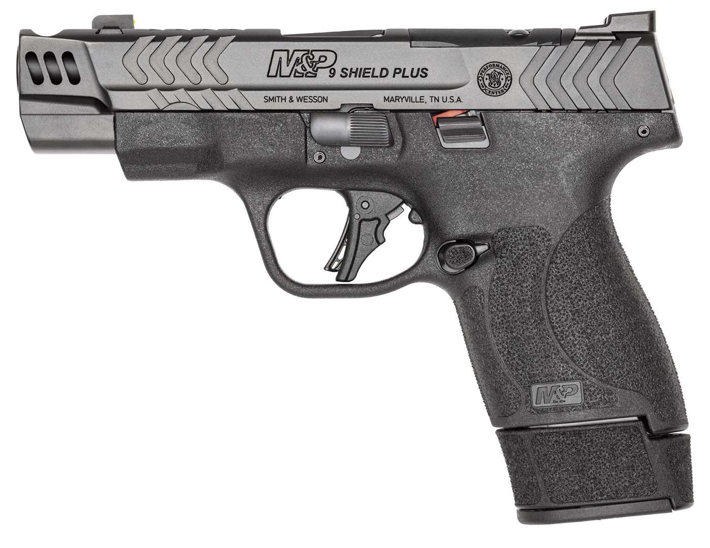 Smith and Wesson M&P9 Shield Plus Carry Comp OR 9mm 4" Barrel 15-Rounds
