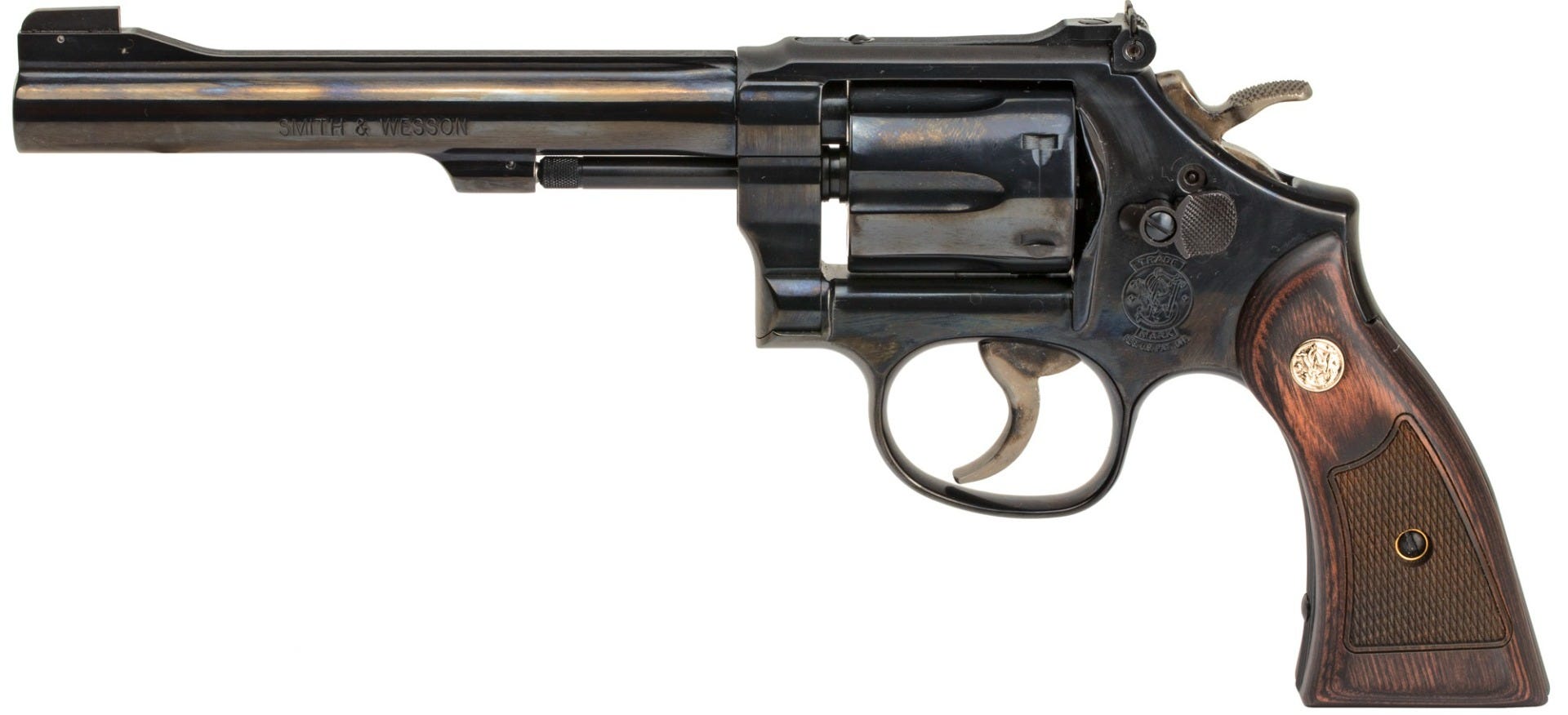 Smith and Wesson 17 Masterpiece .22 LR 6" Barrel 6-Rounds Wood Grip - Image 2