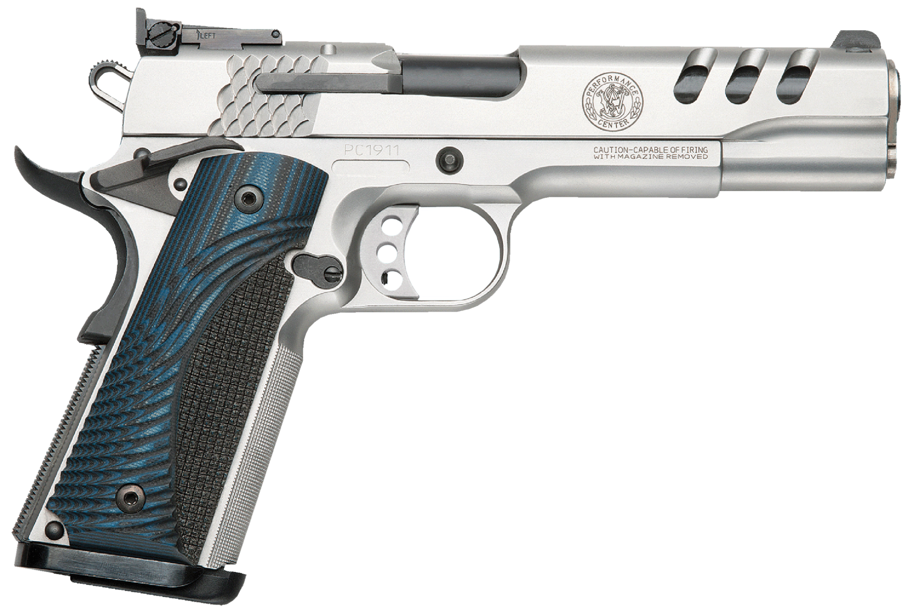 Smith & Wesson 1911 Performance Center Stainless .45 ACP 5" Barrel 8-Rounds