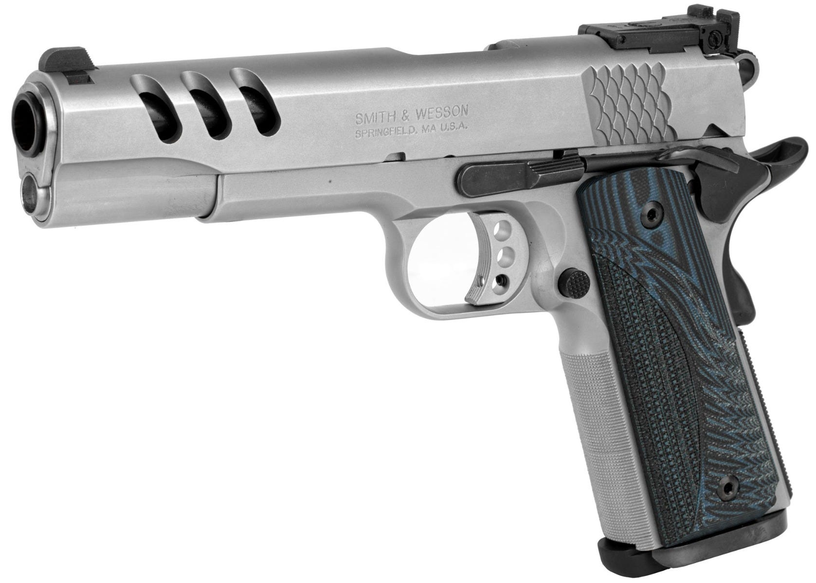 Smith & Wesson 1911 Performance Center Stainless .45 ACP 5" Barrel 8-Rounds - Image 3