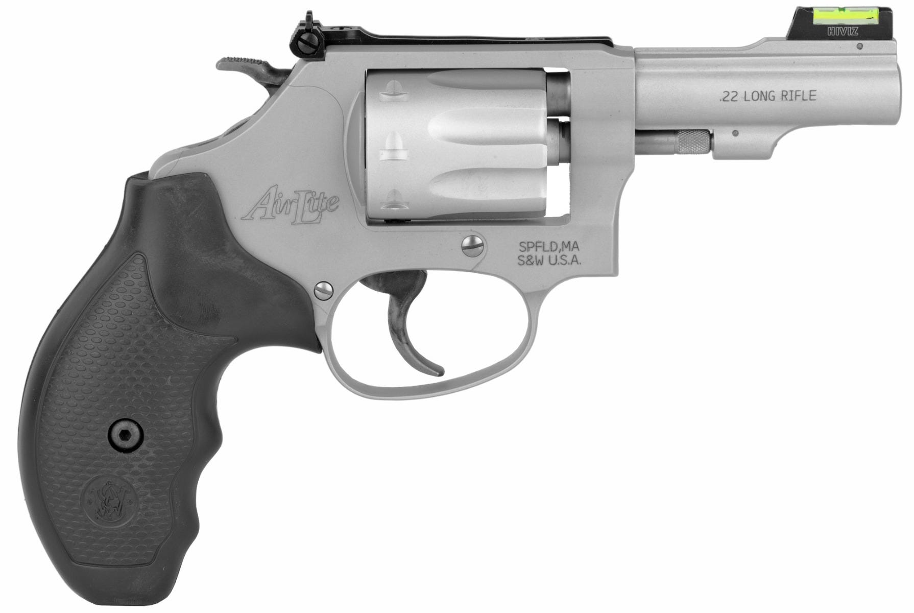 Smith and Wesson 317 Kit Gun Stainless .22 LR 3" Barrel 8-Rounds HiViz Front Sight