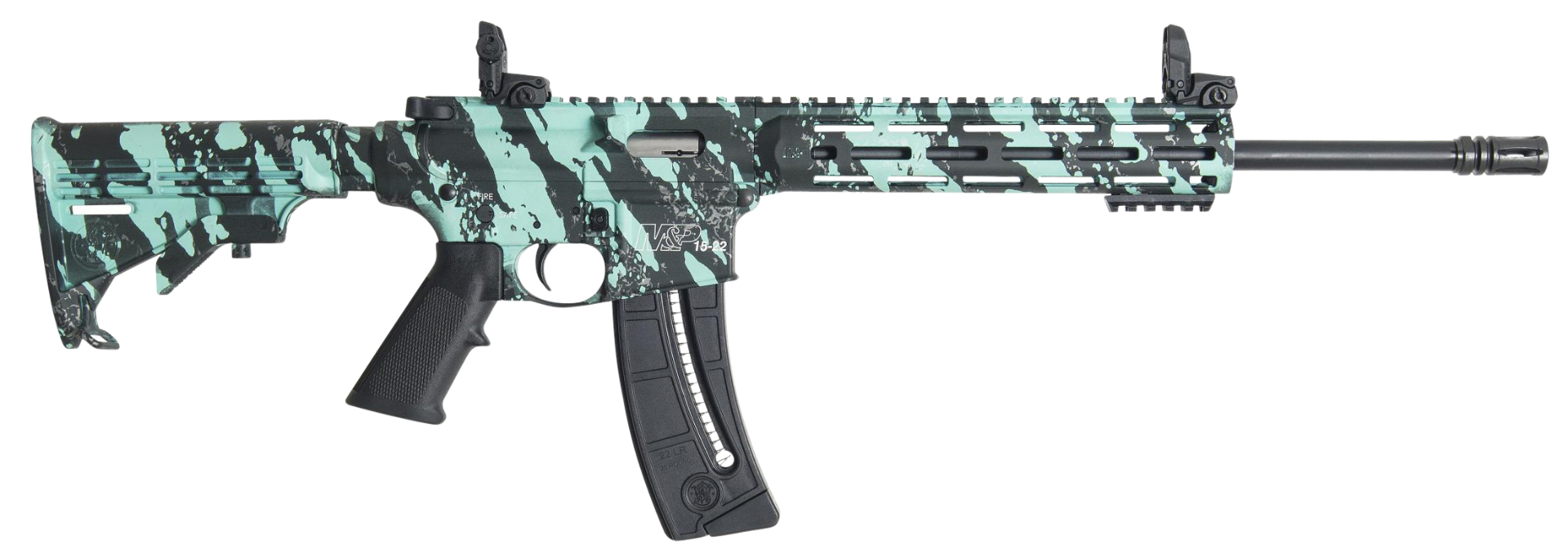 Smith and Wesson M&P15-22 Sport Robin's Egg Blue .22 LR 16.5" Barrel 25-Rounds