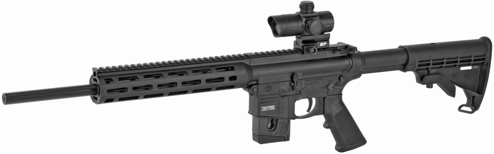 Smith and Wesson M&P15-22 Sport .22 LR 16.5" Barrel 10-Round Red/Green Dot Sight - Image 4