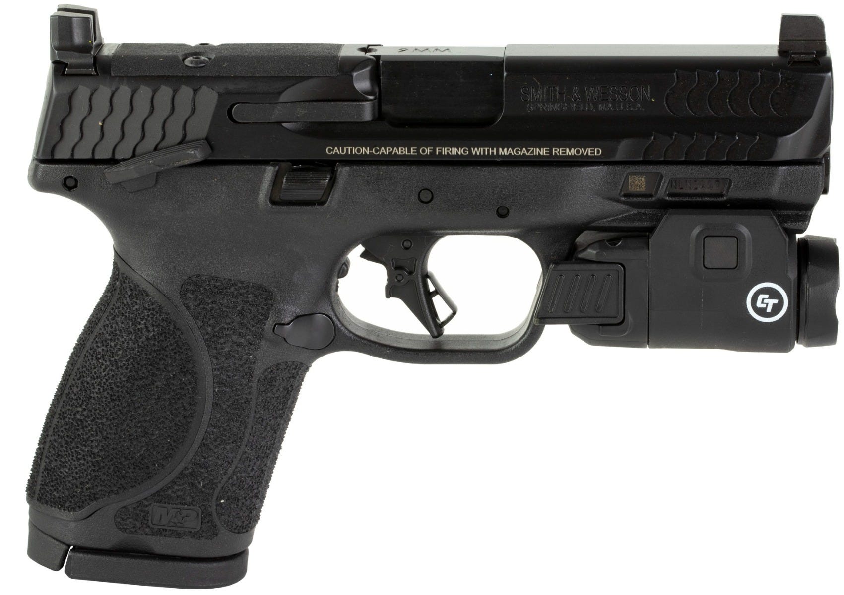 Smith and Wesson M&P M2.0 Compact 9mm 4" Barrel 15-Rounds Rail Light