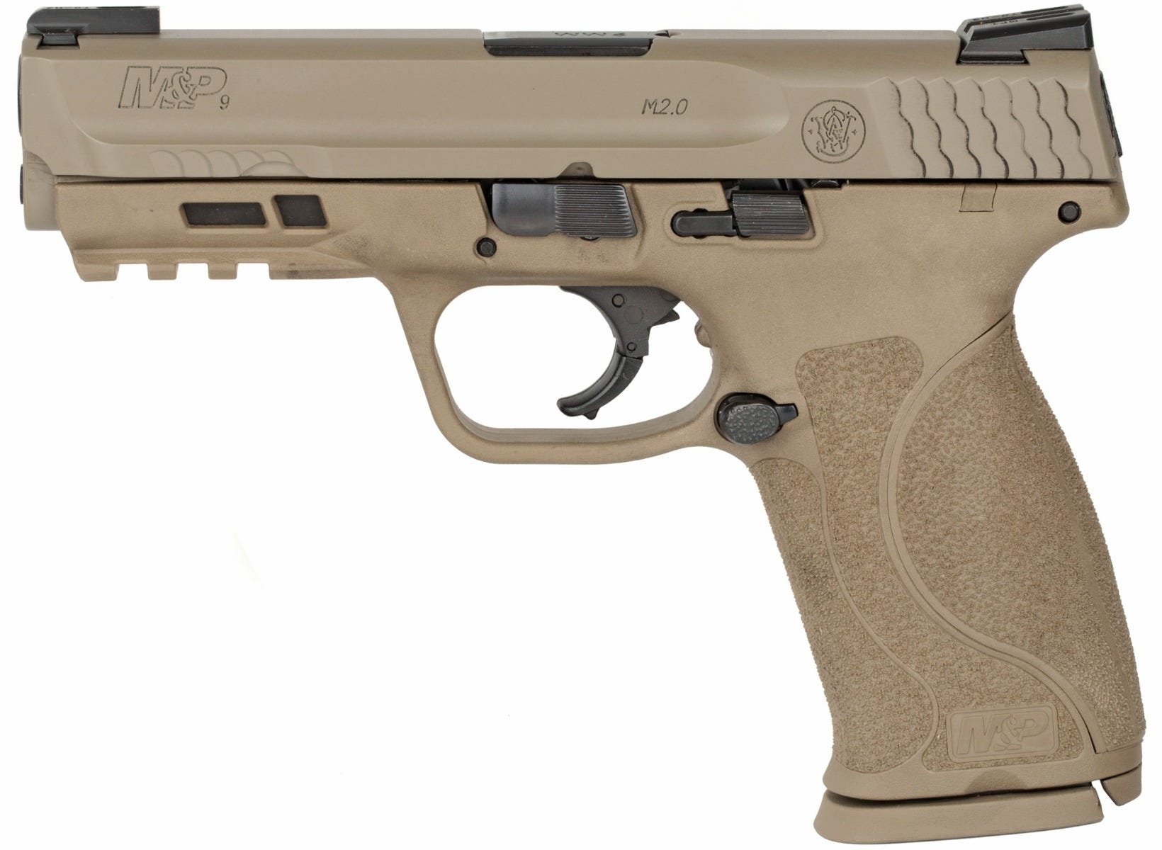 Smith and Wesson M&P M2.0 Flat Dark Earth 9mm 4.25" Barrel 17-Rounds - Image 2