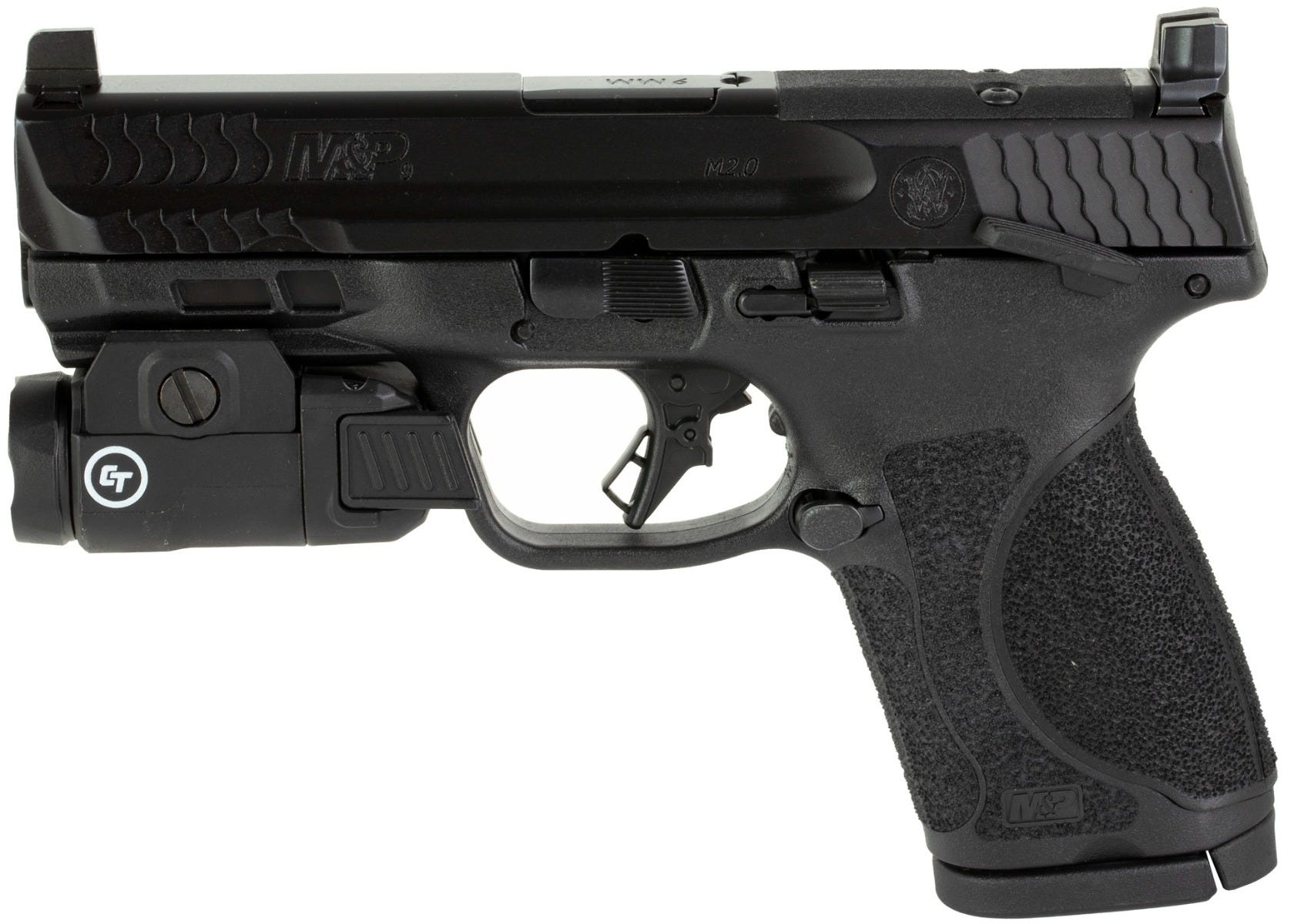 Smith and Wesson M&P M2.0 Compact 9mm 4" Barrel 15-Rounds Rail Light - Image 2