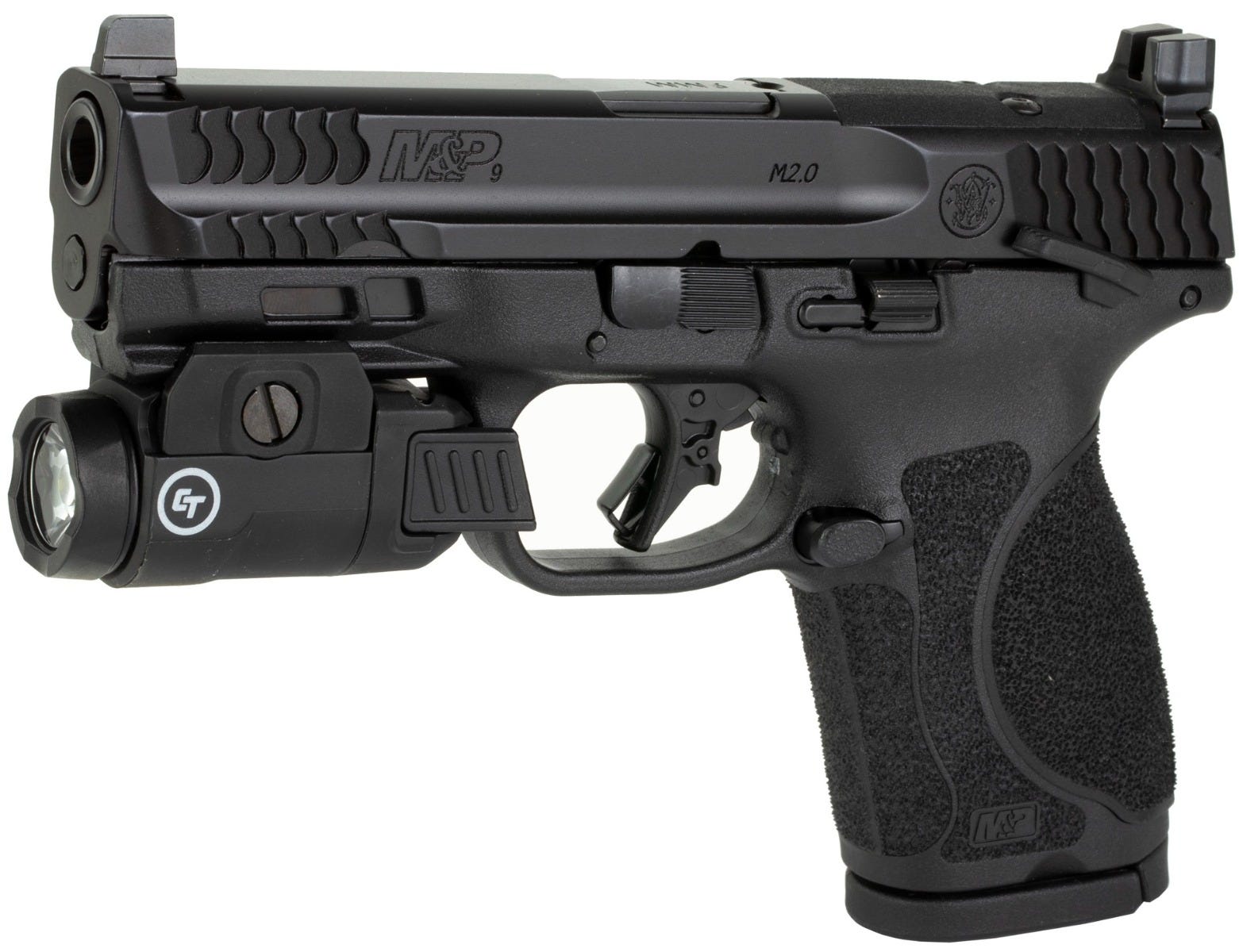 Smith and Wesson M&P M2.0 Compact 9mm 4" Barrel 15-Rounds Rail Light - Image 3