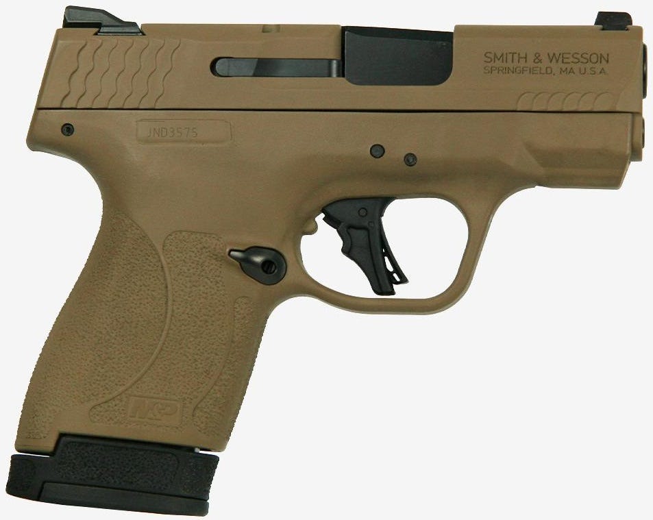 Smith and Wesson M&P 9 Shield Plus Flat Dark Earth 9mm 3.1" Barrel 13-Rounds Thumb Safety