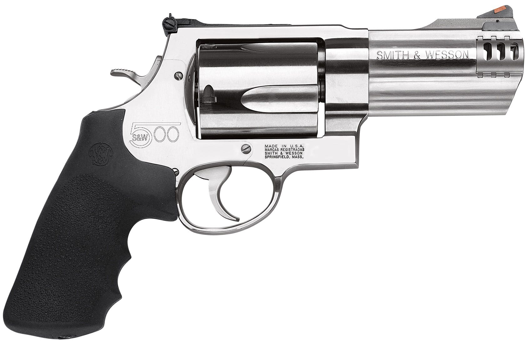 Smith and Wesson Model 500 Stainless .500 SW 4" Barrel 5-Rounds