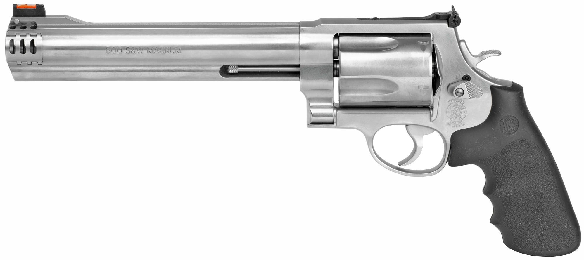 Smith and Wesson Model 500 Stainless .500 SW Magnum 8.375" Barrel 5-Rounds Fiber Optic Sights - Image 2