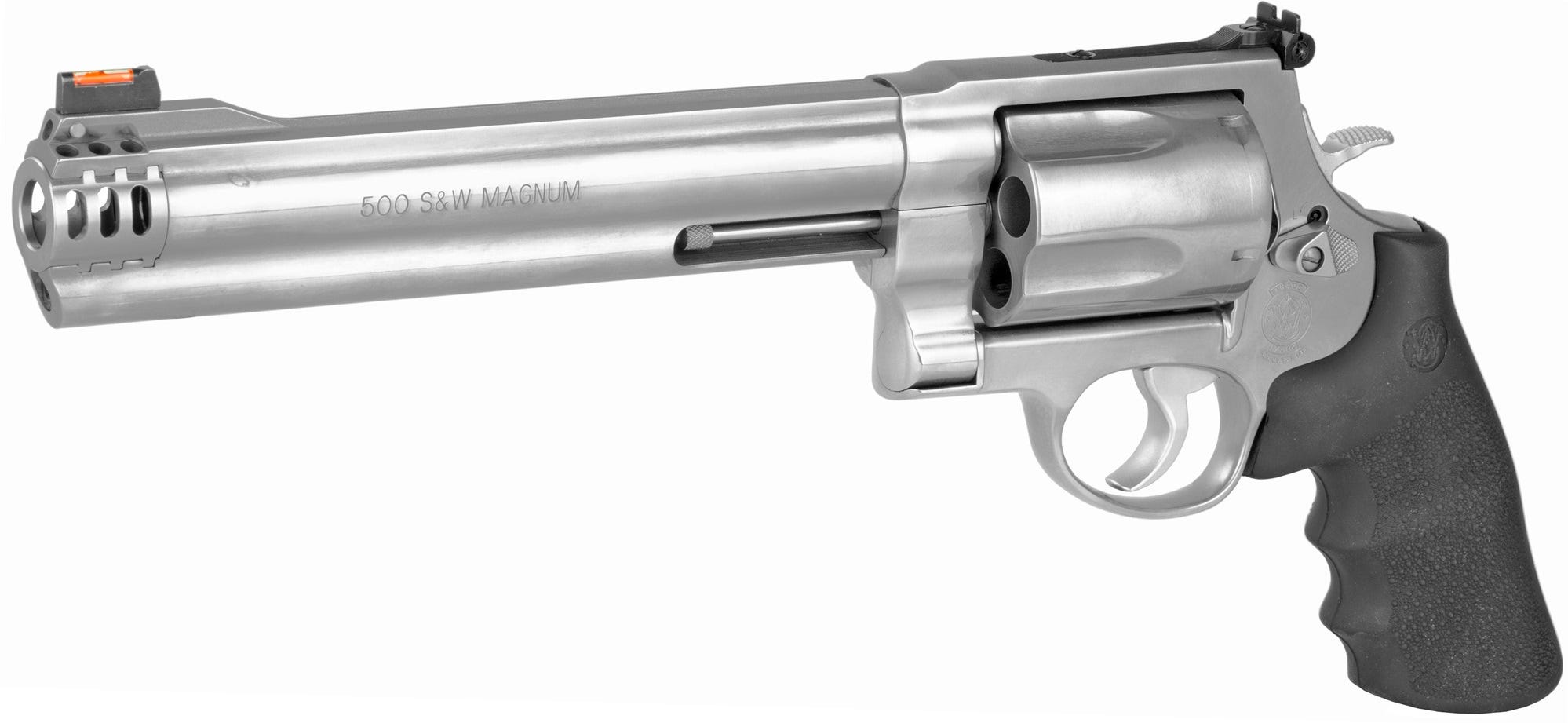 Smith and Wesson Model 500 Stainless .500 SW Magnum 8.375" Barrel 5-Rounds Fiber Optic Sights - Image 3