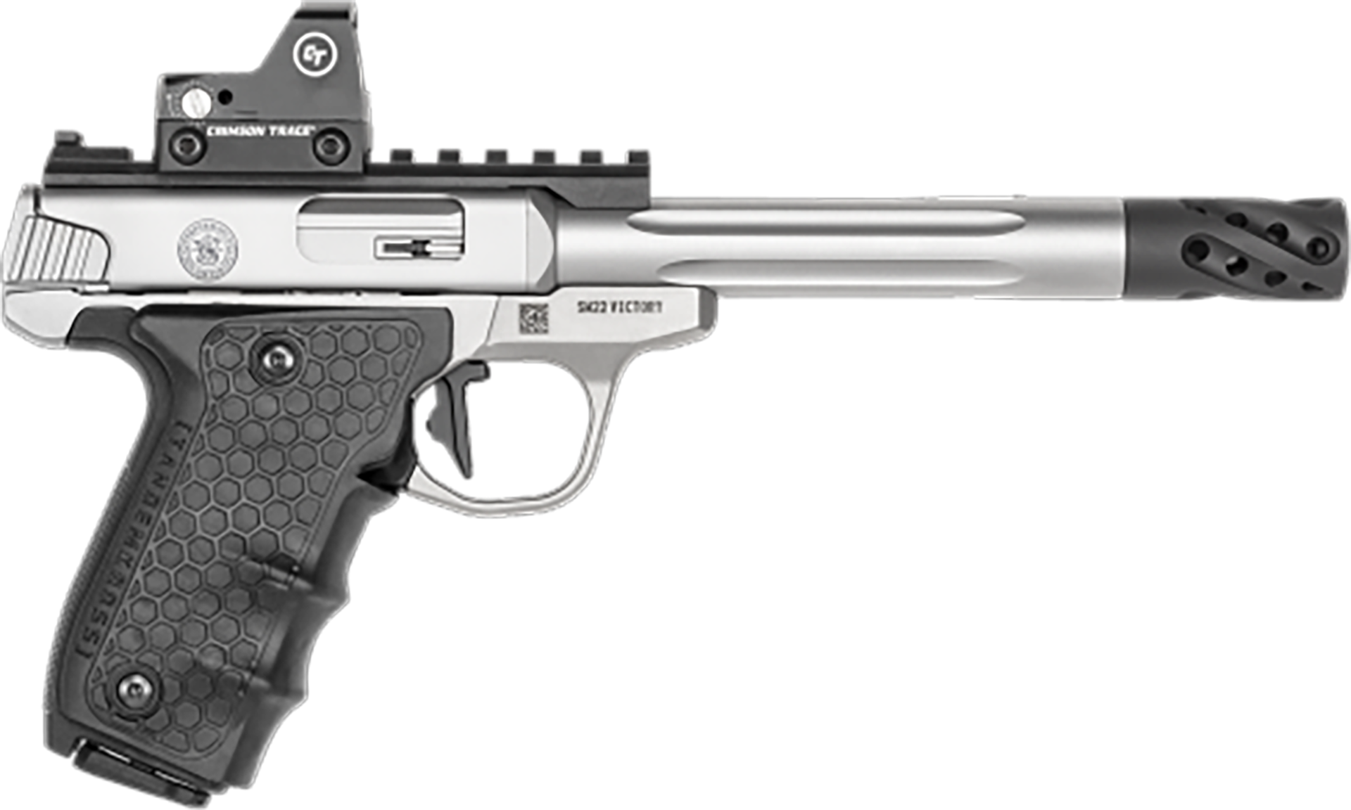 Smith and Wesson Performance Center SW Victory Target Stainless .22 LR 6" Barrel 10-Rounds Red Dot Sight