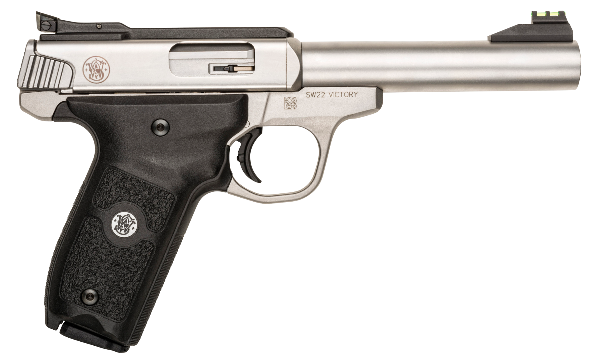 Smith and Wesson Victory Pistol Black/Stainless .22 LR 5.5" Barrel 10-Rounds