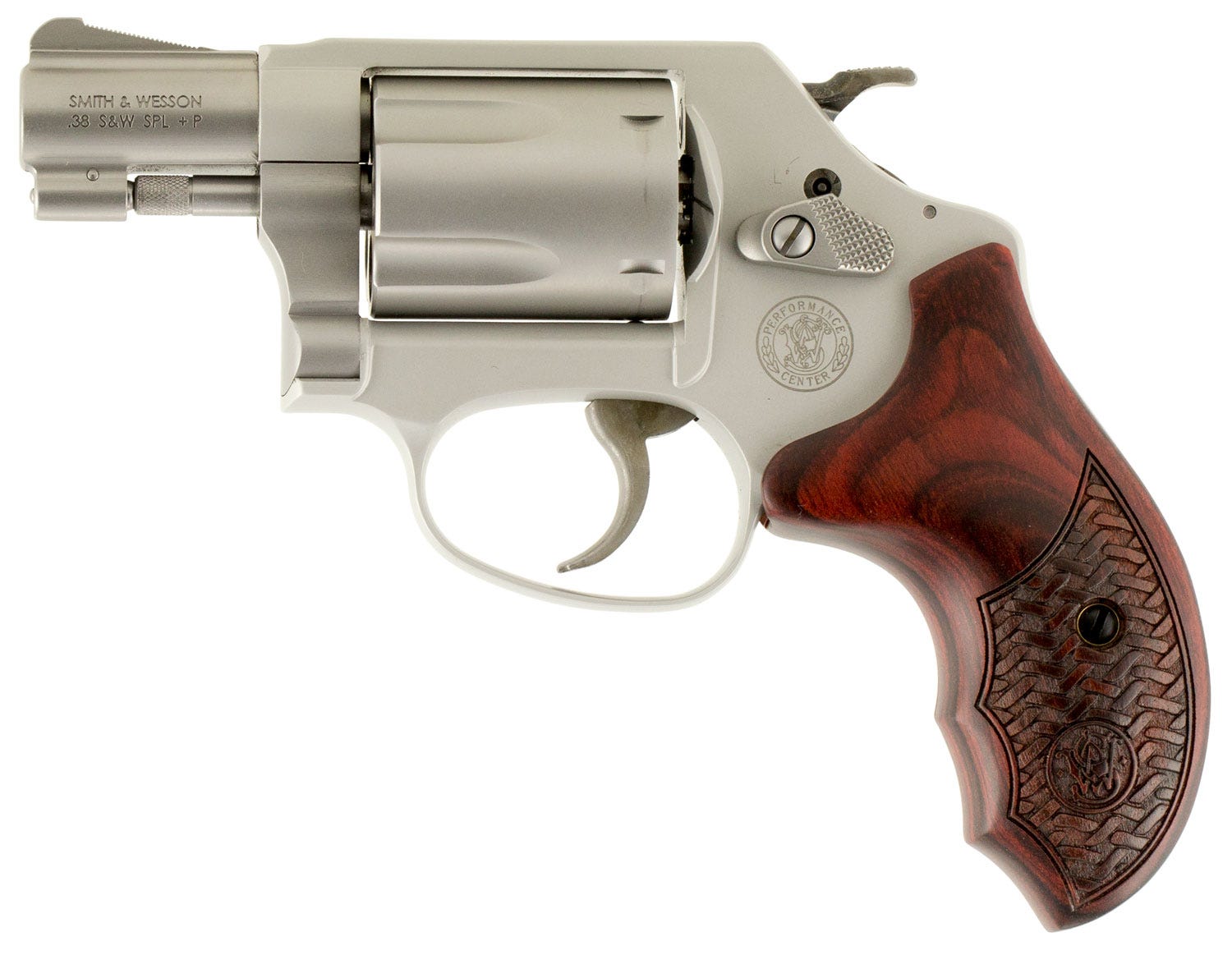 Smith and Wesson 637 Performance Center Enhanced Action Stainless .38 SPL 1.88" Barrel 5-Rounds - Image 2