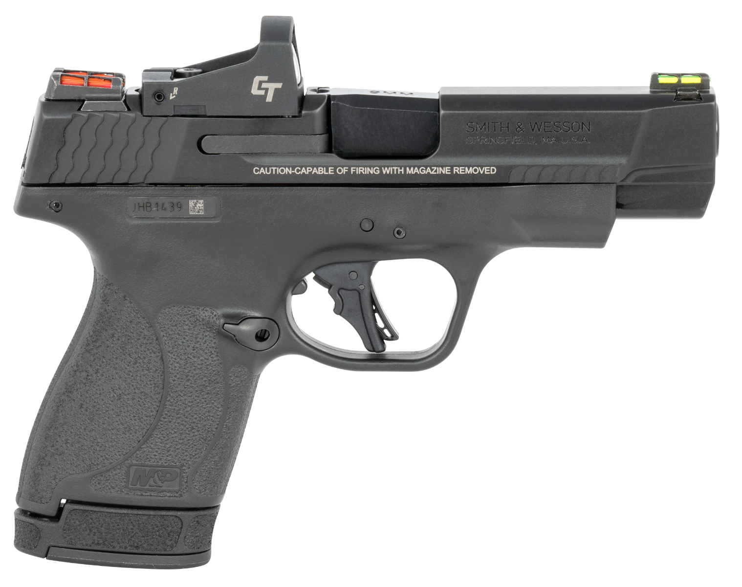 Smith and Wesson M&P Performance Center Shield Plus 9mm 4" Barrel 13-Rounds Crimson Trace Red Dot