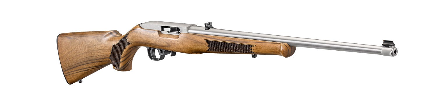 Ruger 10/22 Sporter French Walnut / Silver .22 LR 20" Barrel 10-Rounds - Image 3