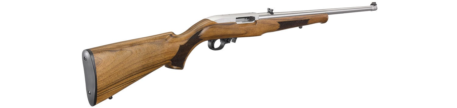 Ruger 10/22 Sporter French Walnut / Silver .22 LR 20" Barrel 10-Rounds - Image 5