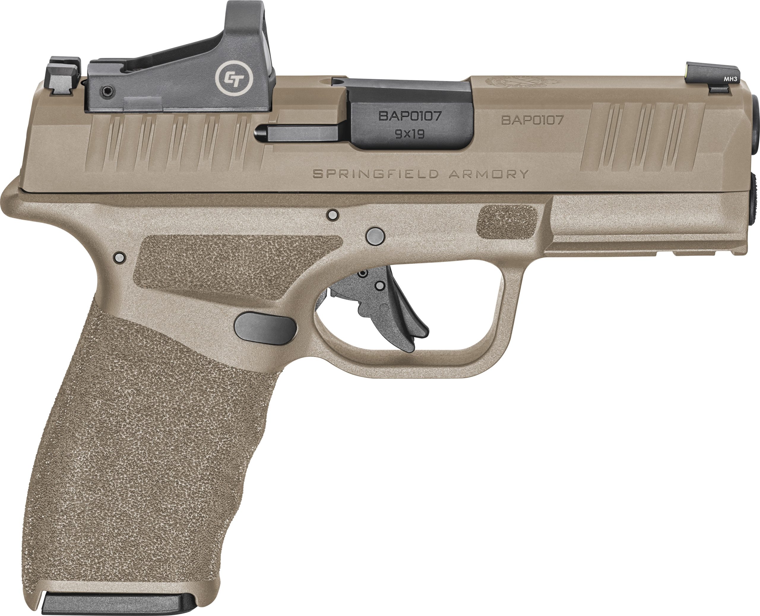 Springfield Armory Hellcat Pro Flat Dark Earth 9mm 3.7" Barrel 15-Rounds CT-1500