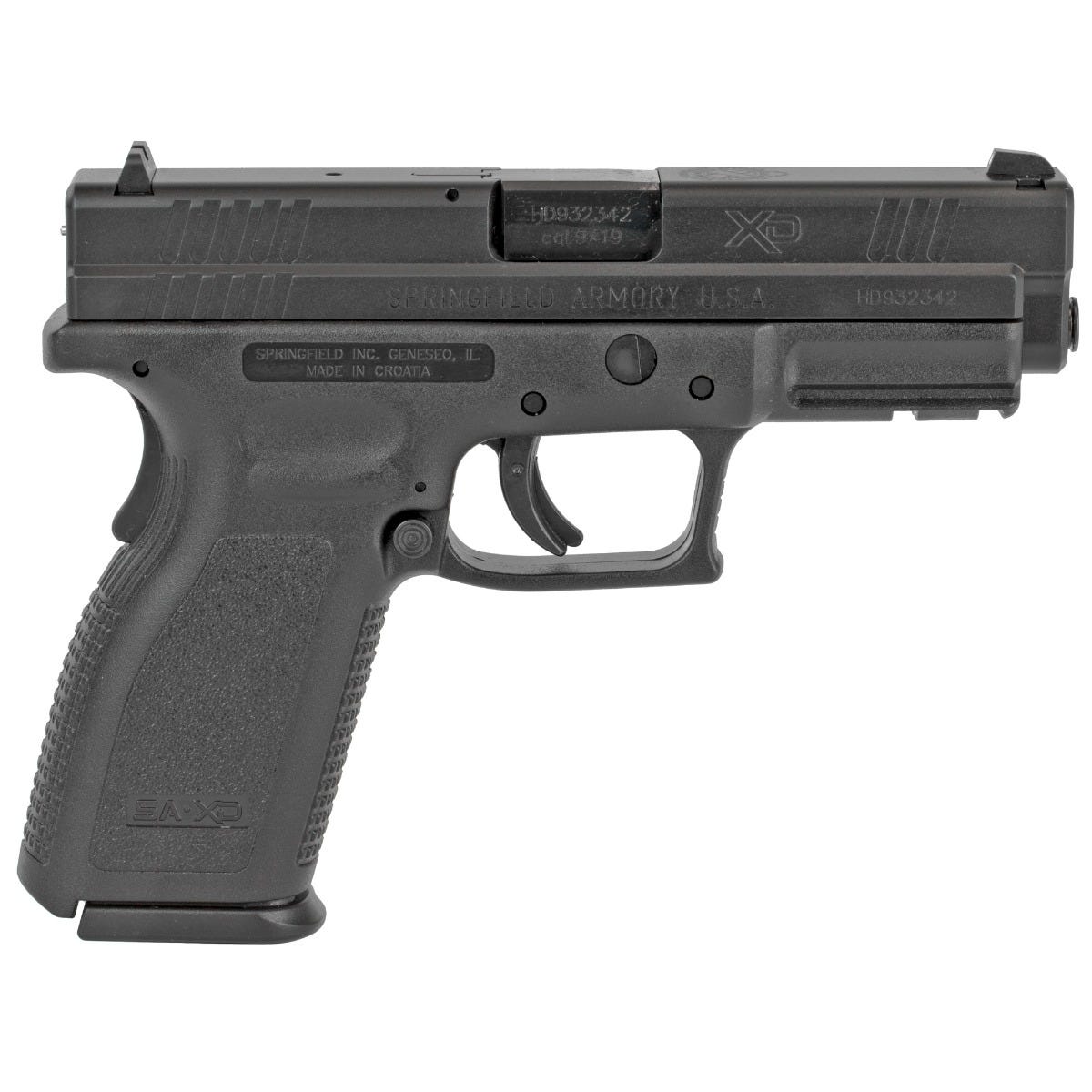 Springfield Armory XD-9 Service 9mm 4" Barrel 16-Rounds