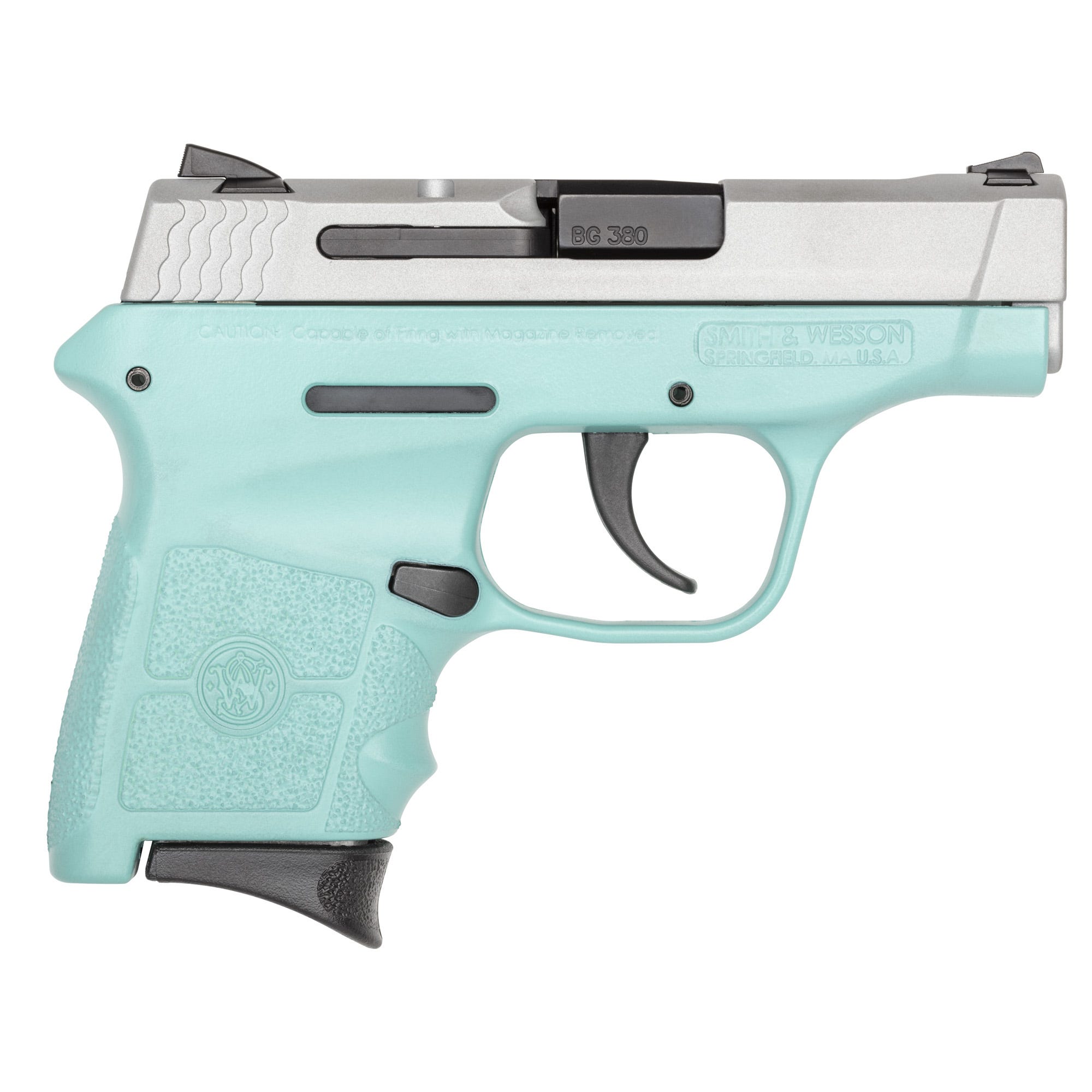 Smith and Wesson M&P Bodyguard Robin's Egg Blue .380 ACP 2.75" Barrel 6-Rounds Manual Safety