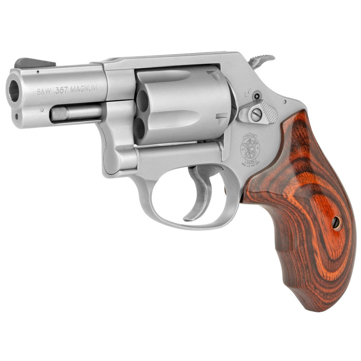 Smith and Wesson 60 LadySmith Wood .357 Mag/.38 Special +P 2.1" Barrel 5-Rounds Fixed Sights - Image 3