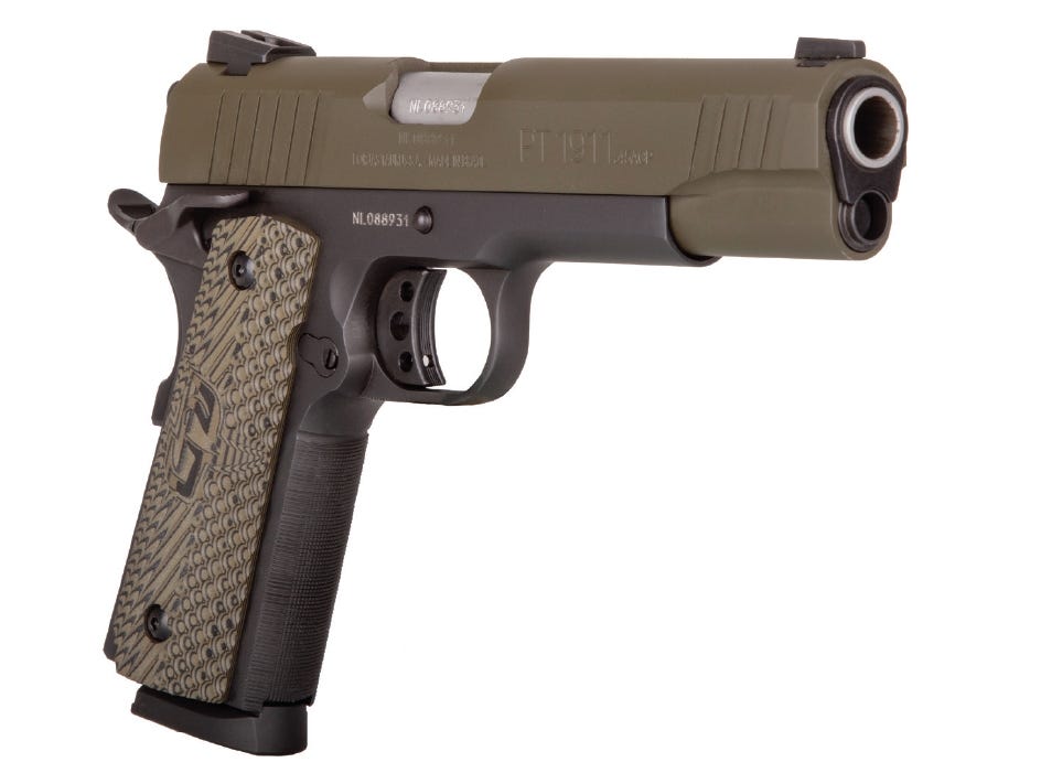 Taurus 1911 Military Green .45 ACP 5" Barrel 8-Rounds - Image 3
