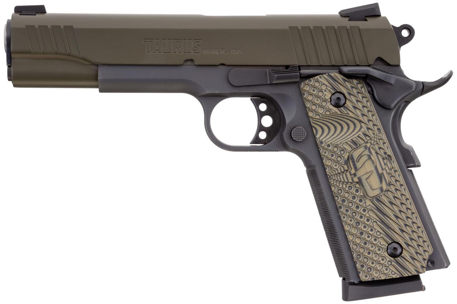 Taurus 1911 Military Green .45 ACP 5" Barrel 8-Rounds - Image 2