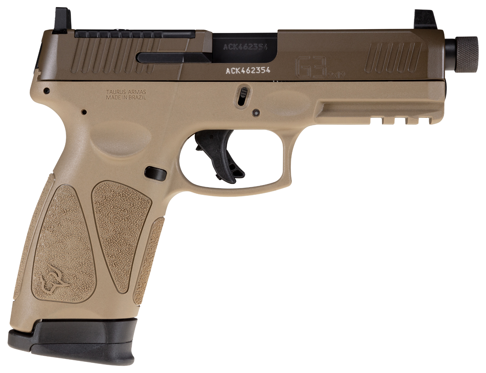 Taurus G3 Flat Dark Earth 9mm 4" Barrel 17-Rounds Adjustable Rear Sight