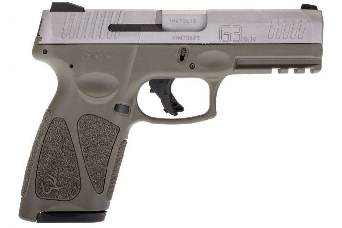 Taurus G3 OD Green / Stainless 9mm 4" Barrel 15-Rounds