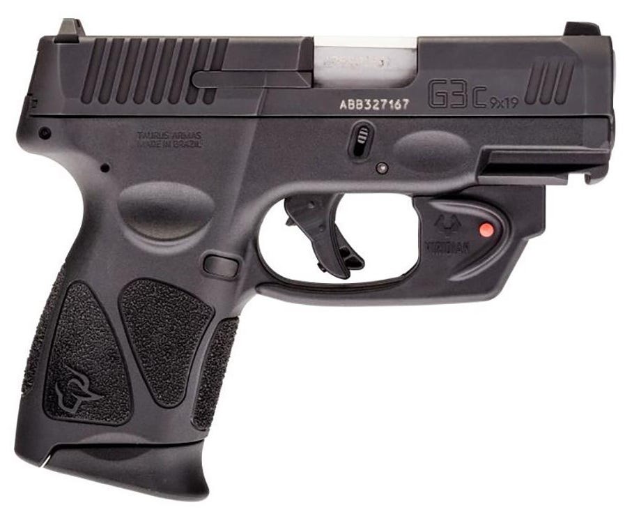 Taurus G3C 9mm 3.2" Barrel 12-Rounds Viridian Laser Manual Safety