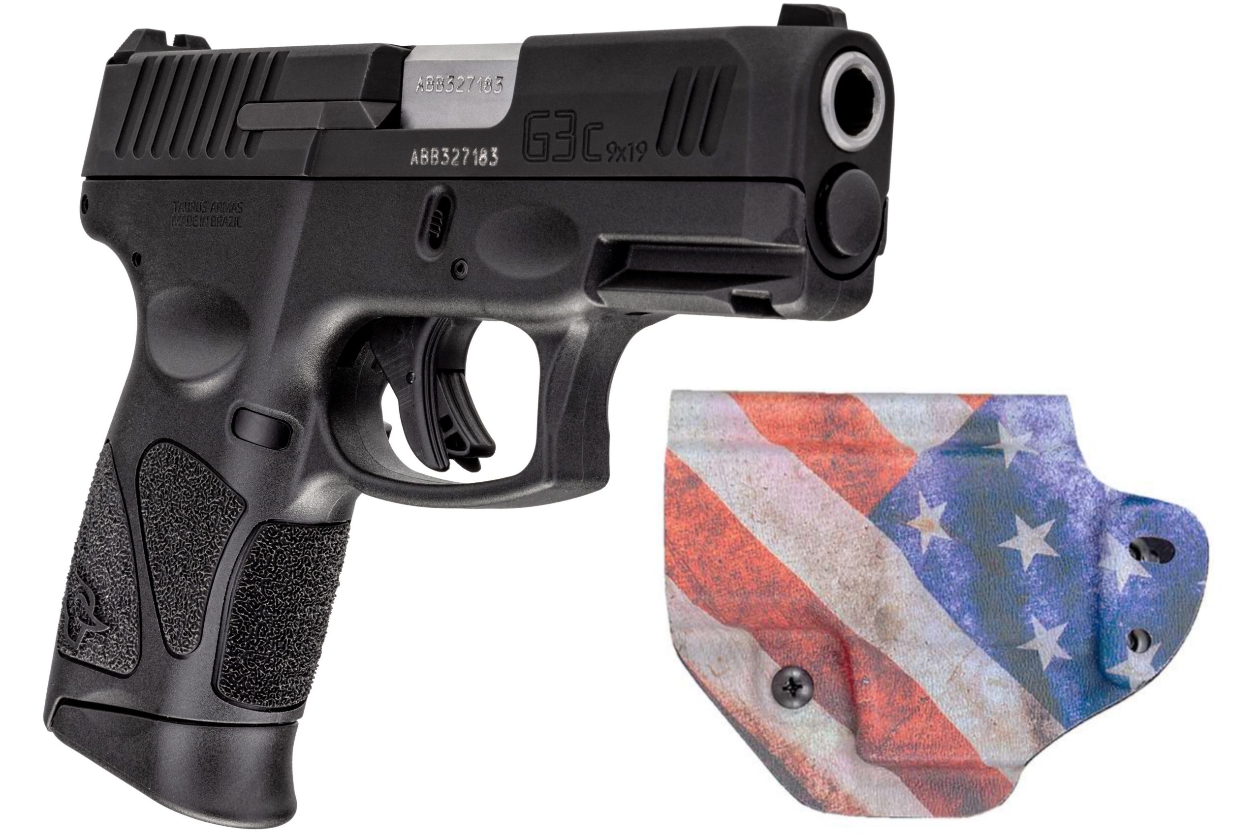Taurus G3C 9mm 3.2" Barrel 12-Rounds USA Flag Holster