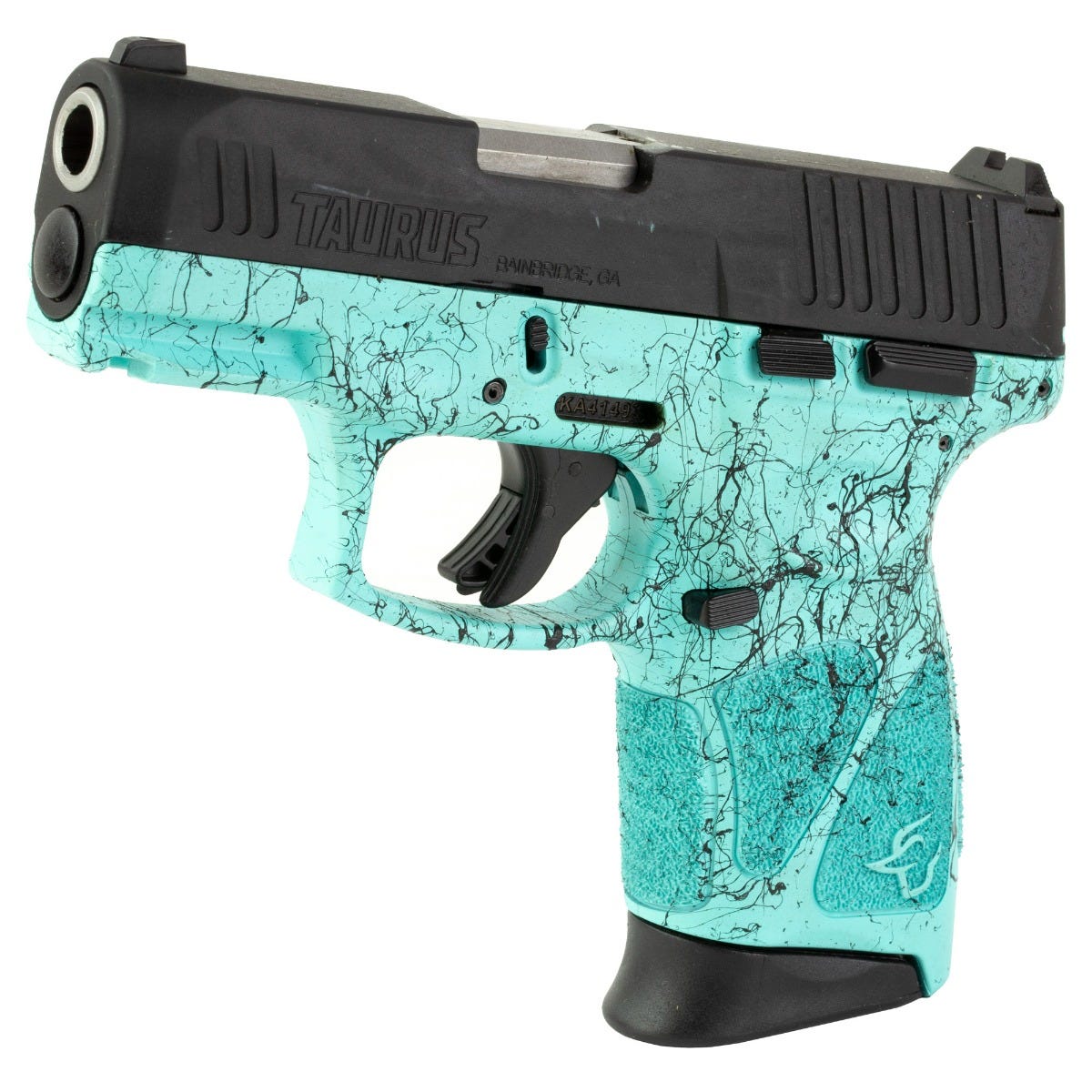 Taurus G3c Cyan w/ Black Splatter Frame 9mm 3.2" Barrel 12-Rounds - Image 2