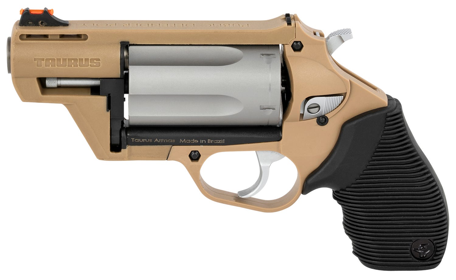 Taurus Judge Public Defender Flat Dark Earth .45 Colt 2.5" Barrel 5-Rounds - Image 2