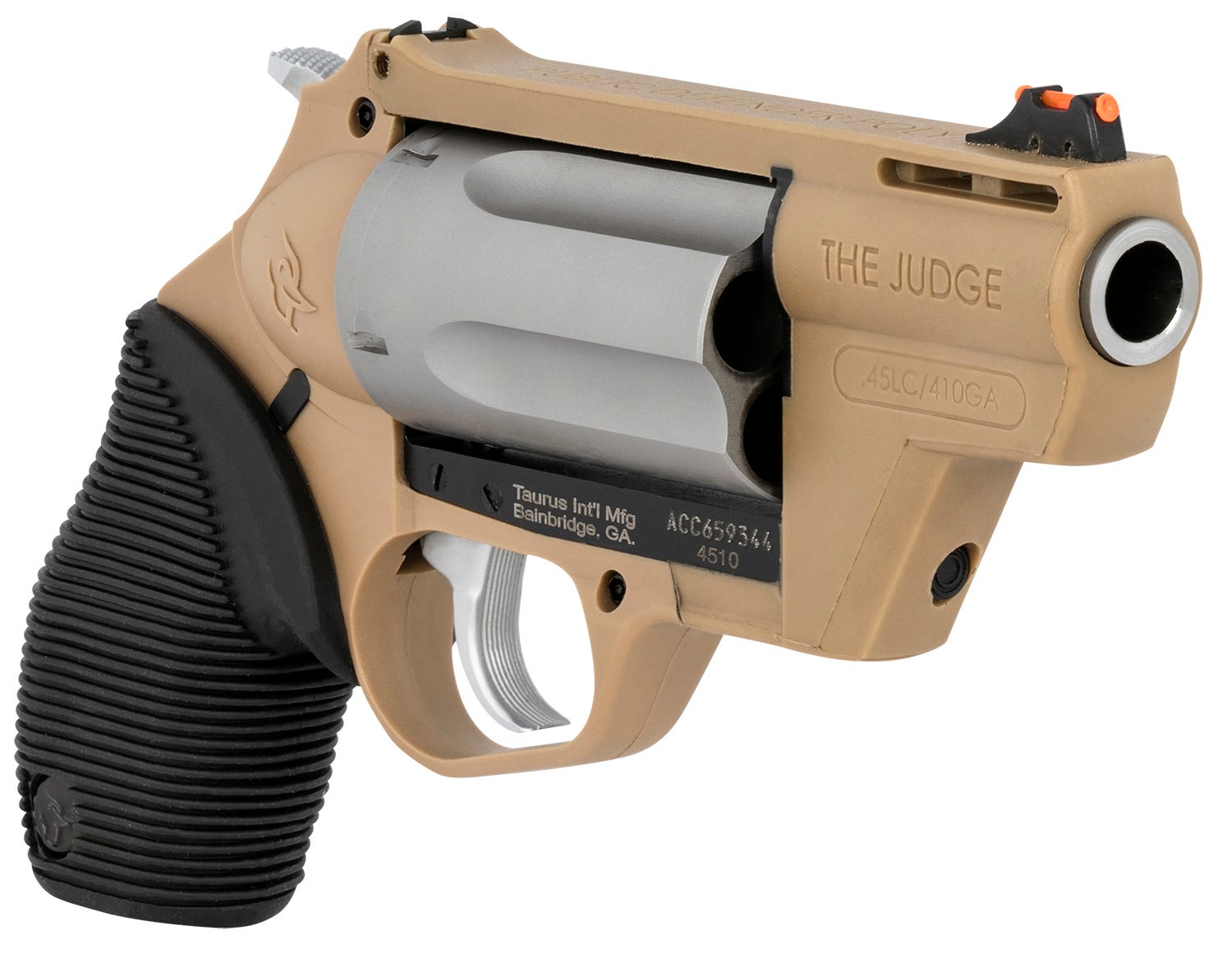 Taurus Judge Public Defender Flat Dark Earth .45 Colt 2.5" Barrel 5-Rounds - Image 3