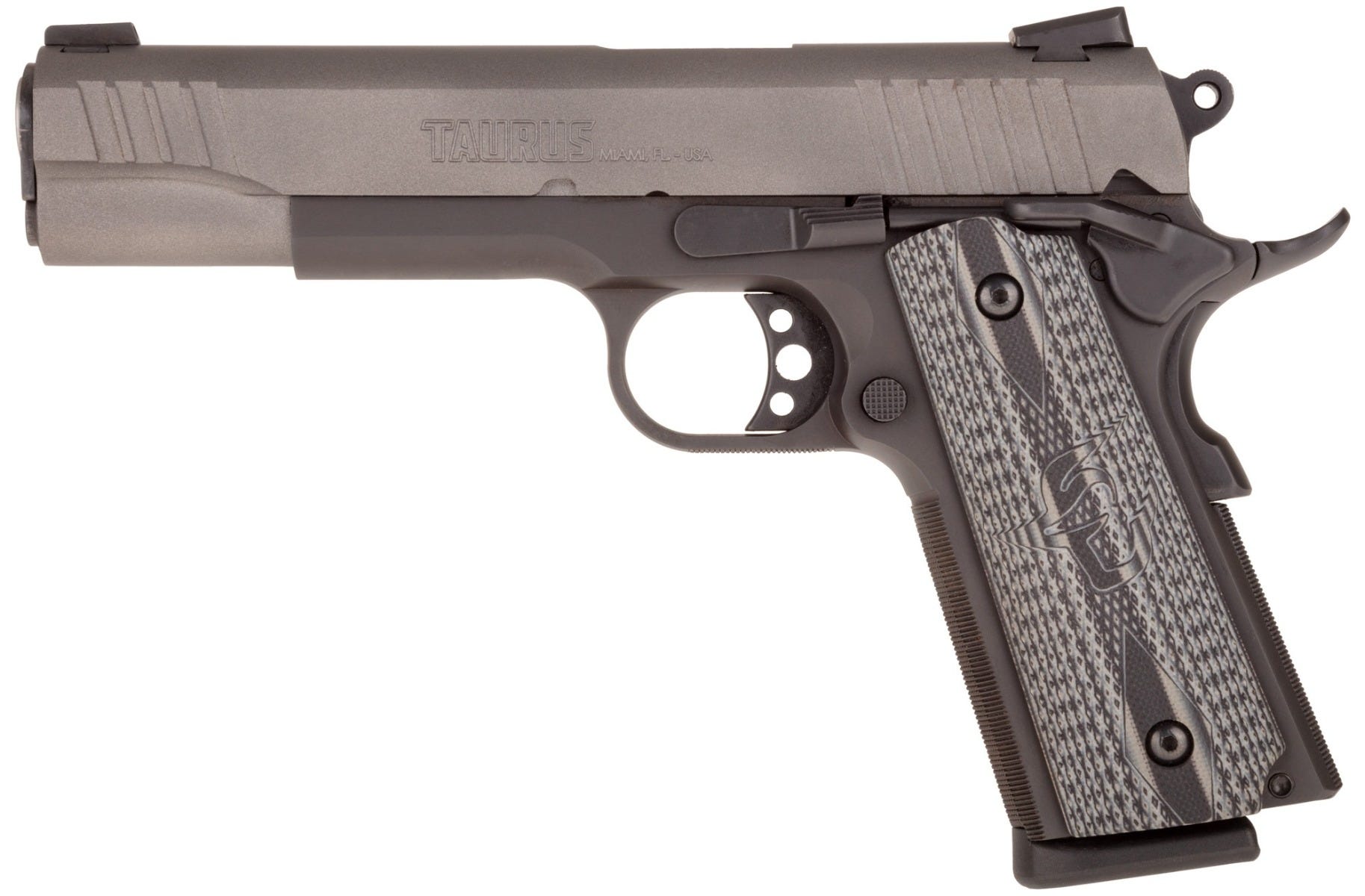Taurus PT1911 Tungsten / Black .45 ACP 5" Barrel 8-Rounds - Image 2