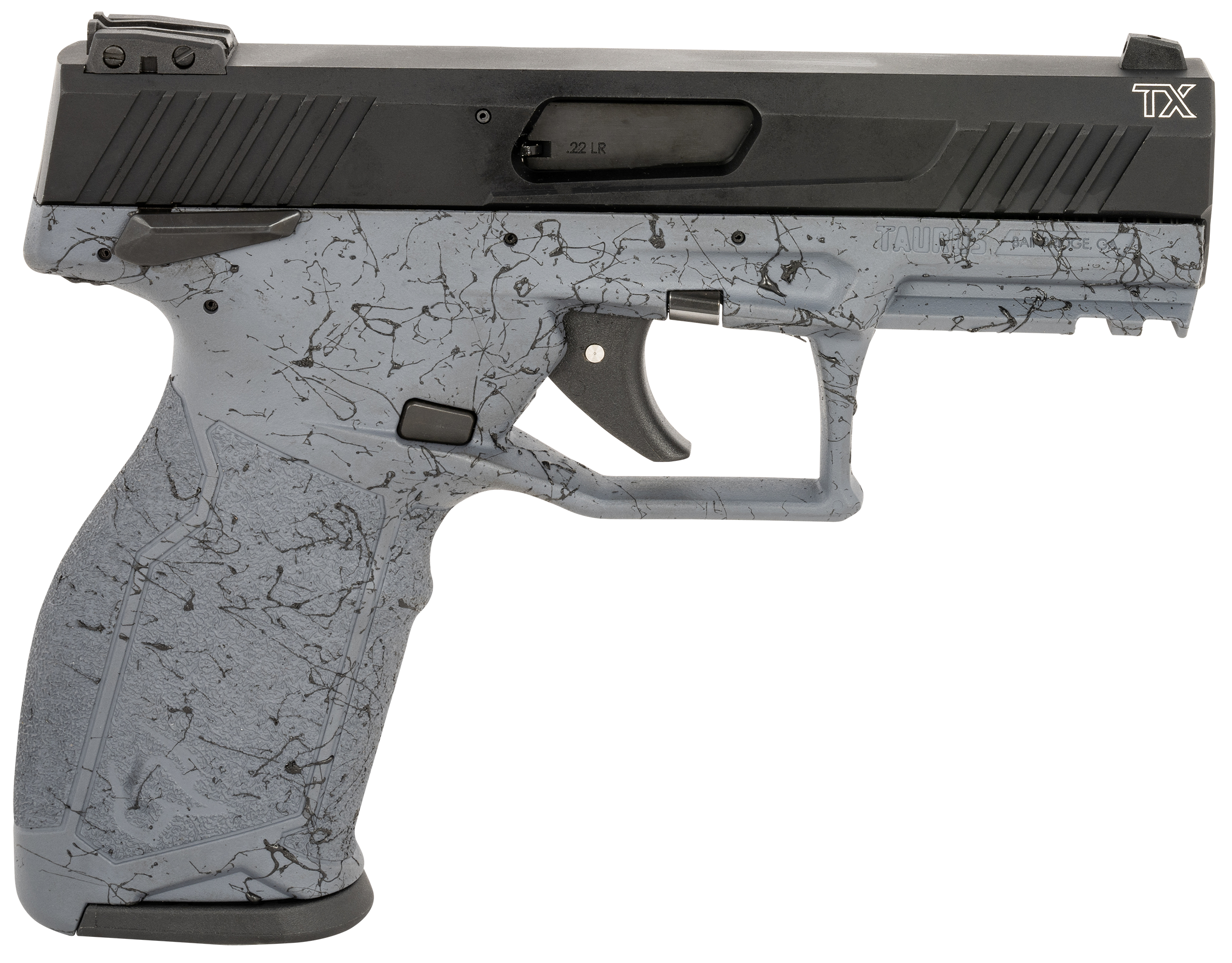 Taurus TX22 Gray / Black Webbing .22 LR 4.1" Threaded Barrel 10-Rounds